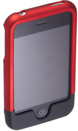 AmazonBasics Shell-Case for iPhone 3G, 3GS (Red/Black) image
