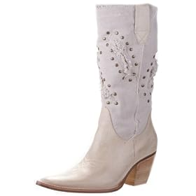 Buy PENNY LOVES KENNY Hold Up Ladies Casual Mid Calf Pull-On Studded Cowboy Western Boots Shoes... by Penny Loves Kenny