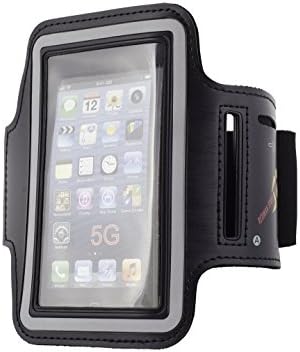 Redman Iphone Sport Armband for Iphone 5, 5s, 5c, 4, 4s and Ipod 5th Gen. Touch, Neoprene, Sweatproof, Water Resistant, (Black), 30-day Money Back Guarantee, for Man or Woman, with Key Holder