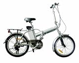 Mecer - Vélo électrique pliable tout Aluminium - E-Bike avec batterie Li-Ion - Noir