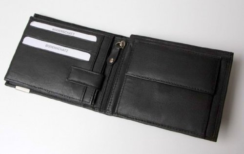 Bodenschatz Brieftasche Geldbörse schwarz