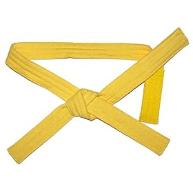 Baby Grappling Yellow Belt - For Baby Gi - Fits sizes 80-92