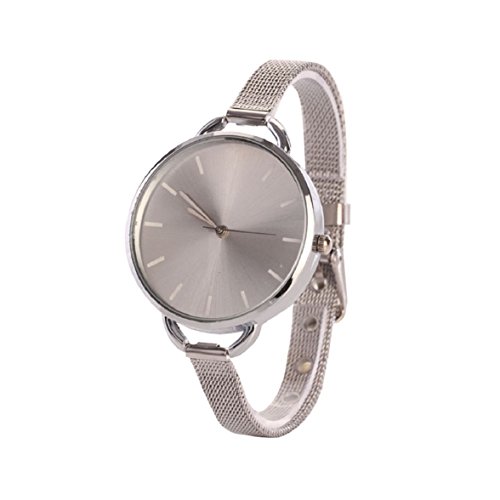 Shensee Luxury New Girls Women Ladies Analog Stainless Quartz Bracelet Wrist Watch Silver