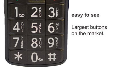 Snapfon "ez ONE" Cell phone for Seniors w/ big buttons ...