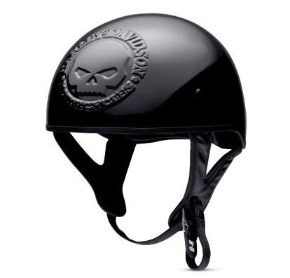 Men's Harley-Davidson® Embossed Skull Half Helmet 98301-10vm (Medium)