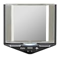 Zadro Z Fogless Ultra Lighted Mirror with Clock - Z700