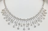 Certified 12.00ct H-I/I1 Round Cut Diamond Necklace in 18ct Solid White Gold