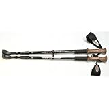 Pair of Pace Maker Trekking Poles with small disks and vulcanized rubber feet