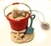 Midwest-CBK Christmas Decoration 3 Inch Beach Pail with Shells and Shovel Christmas Ornament