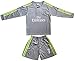 2015/2016 REAL MADRID #7 RONALDO KIDS AWAY GRAY LONG SLEEVE SOCCER JERSEY & SHORTS YOUTH SIZES