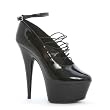 6 Inch Sexy High Heel Shoes Platform Pump Ankle Strap Closed Toe Spike Heel