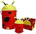Lady Bug Toy Chest Hamper, Cube and Waste Basket Set