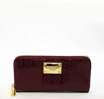 Hot Sale Michael Kors Jet Set Zip Around Continental Bordeaux