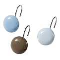 Tiddliwinks Shower Rings - Mod Blue/ Brown