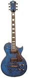 AXL Badwater Dual Pickup 1216 Electric Guitar, Crackle Blue
