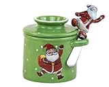 Butter Bell Santa Crock with Matching Spreader and Holder
