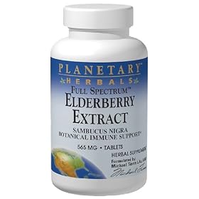 Planetary Formulations - Full Spect Elderberry Ext., 525 mg, 42 tablets