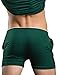 Linemoon Men's Solid Cotton Sleep Bottoms Fashion Green Simple Active Shorts 29-33 Inches