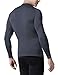 TSLA Men's Thermal Wintergear Compression Baselayer Long Sleeve Top Version17, Wintergear Basic(r21) - Dark Grey, Large.
