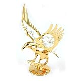 GAL Adler gold plattiert Swarovski Steine