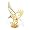 GAL Adler gold plattiert Swarovski Steine