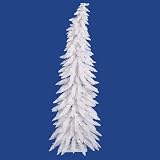 4′ Pre-Lit Whimsical White Spruce Artificial Christmas Tree – Clear Lights