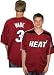 Miami Heat Dwyane Wade Laser Button Front Player Name Jersey