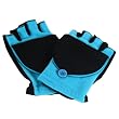 Ski Winter Flip Mitten Fingerless Gloves Glomitt Turquoise Blue