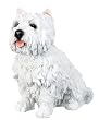 West Highland Terrier Figurine - Cold Cast Resin - 6.5'' Height
