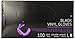 Colortrak Disposable Vinyl Gloves, Black, Large, 100 Count,  (Pack of 2)