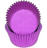 Golda's Kitchen 100 Count Solid Baking Cups, Mini, Purple
