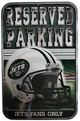 NY Jets Reserved Parking Sign (Official Made in the U.S.A.)