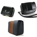 Kroo Rio Leather Carrying Case for Canon Powershot