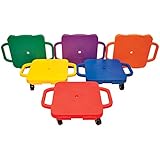 Cosom By Cramer 16 Inch Plastic Scooter Board With 2 Inch Non-Marring Metal Casters and Safety Guards