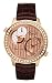 Marc Ecko E15010G1 Steel Rose Gold Plated Gents Dual time zone Polished Rose gold case with rose gold patterned dial polished rose gold accents Brown croco leather strap