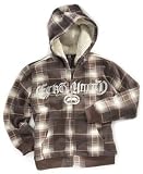 Ecko Little Boy Plaid Sherpa-Lined Fleece Hoodie