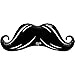 Qualatex Mustache Microfoil Balloon, 42-Inches | Black | 1-Pack