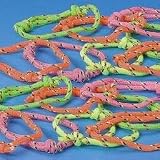 12 Pack Neon Rope Friendship Bracelet, Adjustable