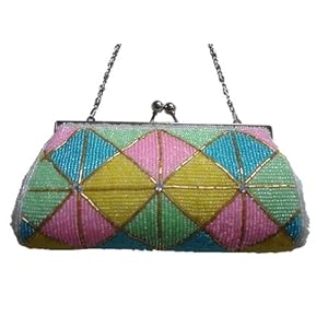 Beaded Prom Handmade Evening Handbag/bag/multi-color