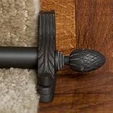 Pineapple Stair Rod Finials - Set of 2 - Antique Brass