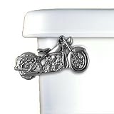 Motorcycle Toilet Flush Lever - Front Mount - Polished Chrome