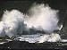 Waves Crashing Violently on Volcanic Rock Photographic Poster Print by John Dominis, ...