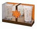 Accentra Natural Spa Badeset 4-teilig (Duft: Feige/Vanilla, Duschgel 180 ml , Bodylotion 180 ml, Duschpeeling 200 ml, EVA-Schwamm 24 x 16,5 cm)