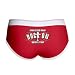 Artsmith, Inc. Women's Boy Brief Underwear Jesus Is The Rock On Which I Stand - Red/White, Large