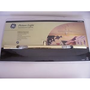 16 in. Brass Picture Light Incandescent Light Kit by General Electric