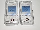 OLIVIASPHONES SONY ERICSSON TWIN PACK W580i MOBILE PHONE CLEAR HARD CRYSTAL CASE