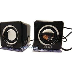 Cuffu MD-708 Sapphire TruSurround Protable Speaker for IPhone / IPhone 3G / IPod Nano / Classic / Video / Touch 1 & 2 Generation And Laptop Protable Computers With Our LOWEST Shipping Rate $2.98