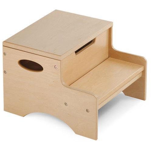 Childrens Toyshop  Toys : Step 'N Store Step Stool - Natural