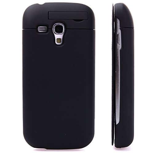 XCSOURCE® 2000mah External Battery Case STAND Charger for Samsung Galaxy S3 Mini GT-i8190 Black
