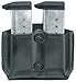Gould & Goodrich B831-0 Gold Line Double Magazine Case (Black) Fits KAHR ARMS P380; KEL-TEC P3AT, P32; RUGER LCP; SIG P238; SW BODYGUARD 380